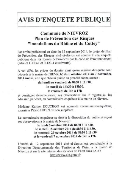 PPRI - Enquête Publique PPRI - Enquête Publique