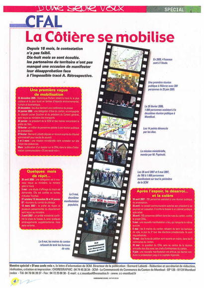 Non au "fuseau A" du CFAL Non au "fuseau A" du CFAL